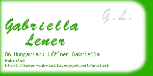 gabriella lener business card